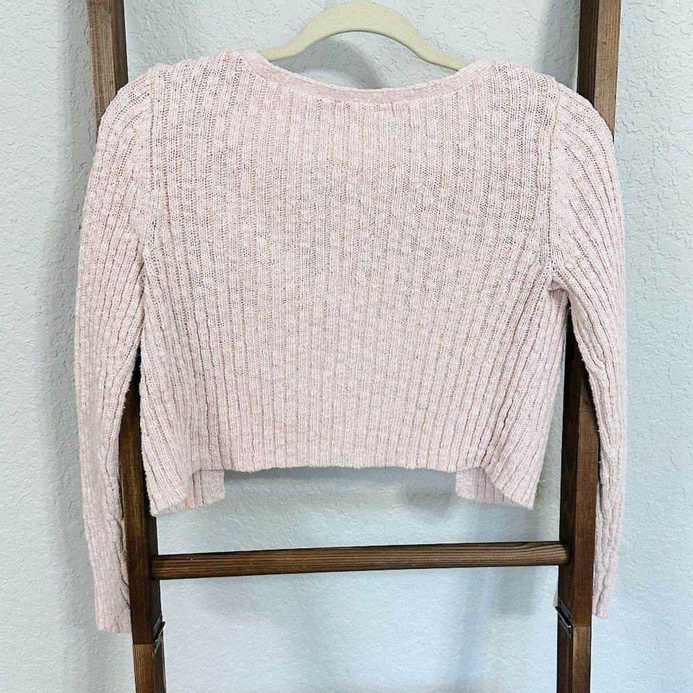 Pink Ribbed Sweater - Picture 3 of 3